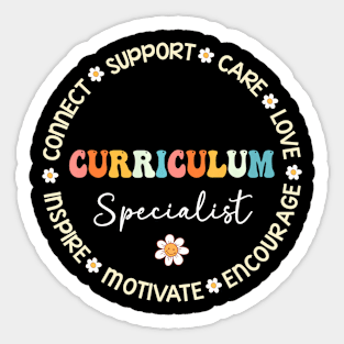 Cute Curriculum Specialist Squad Appreciation Back To School Sticker